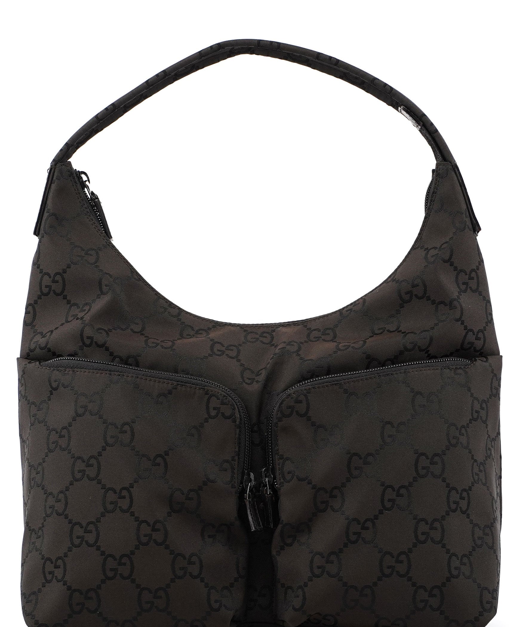 Gucci Brown GG Dual Pocket Shoulder Bag