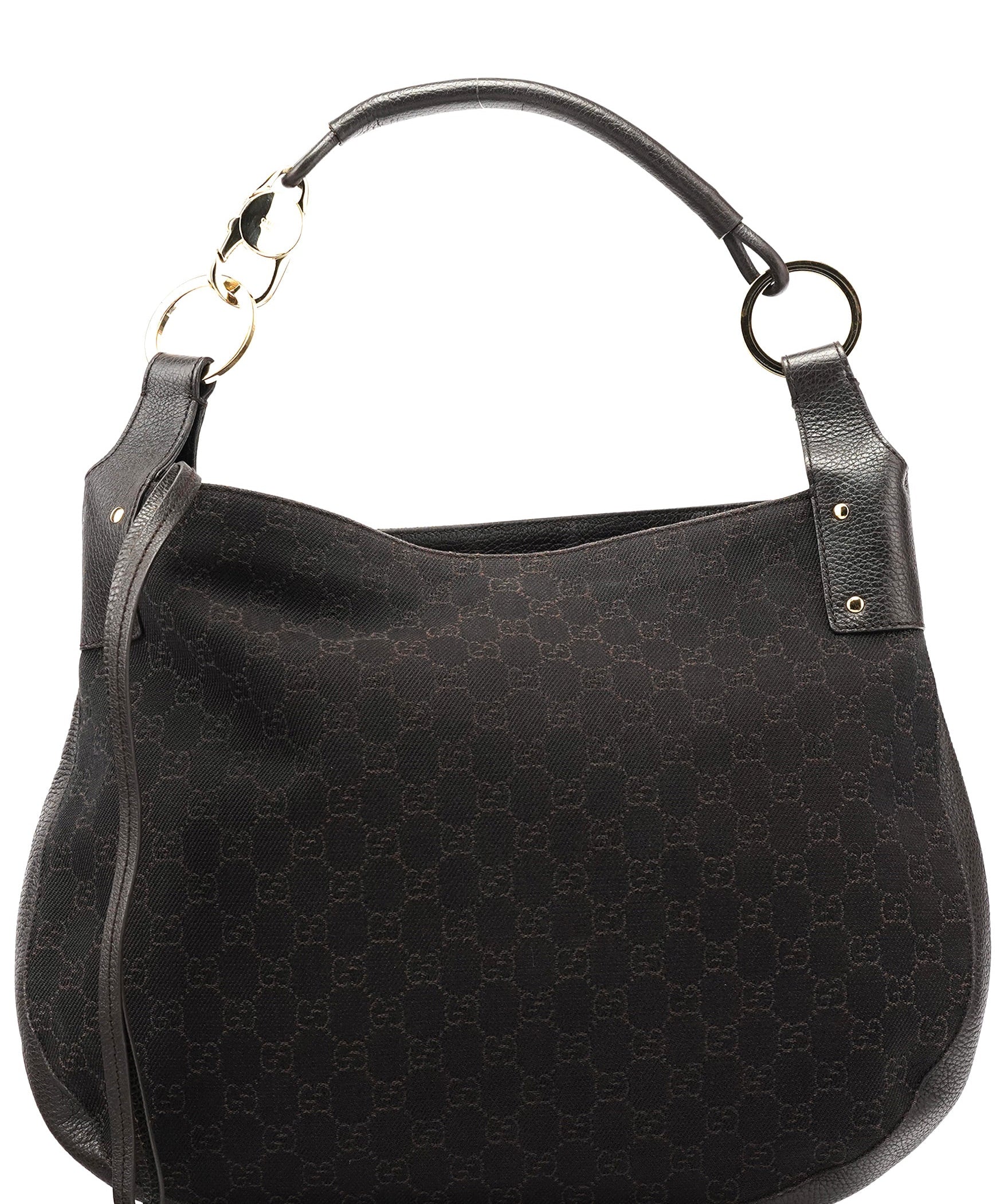 Gucci Torebka hobo na ramię z brązowego płótna GG