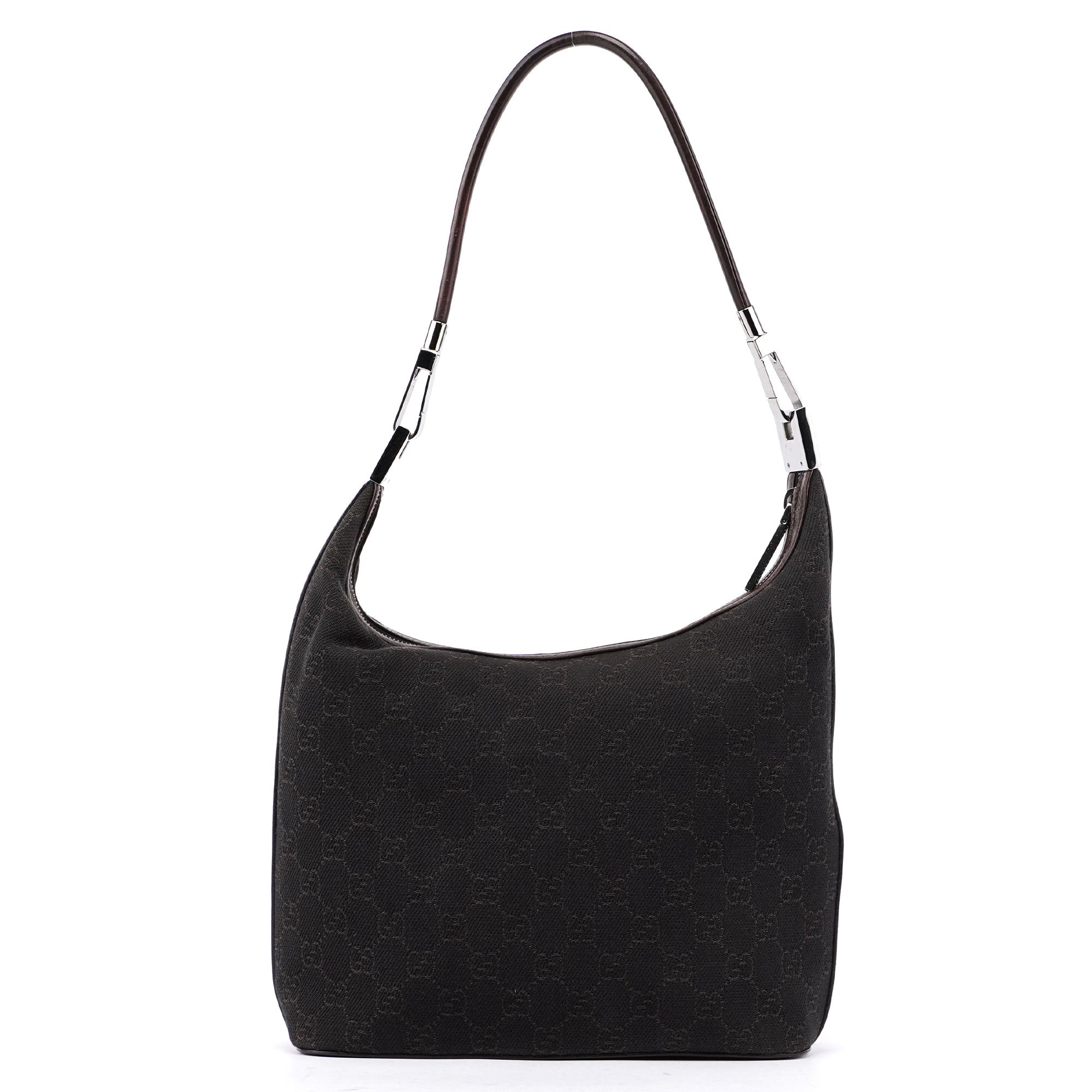 Gucci Hobo Schultertasche aus GG Canvas in Beige und Braun