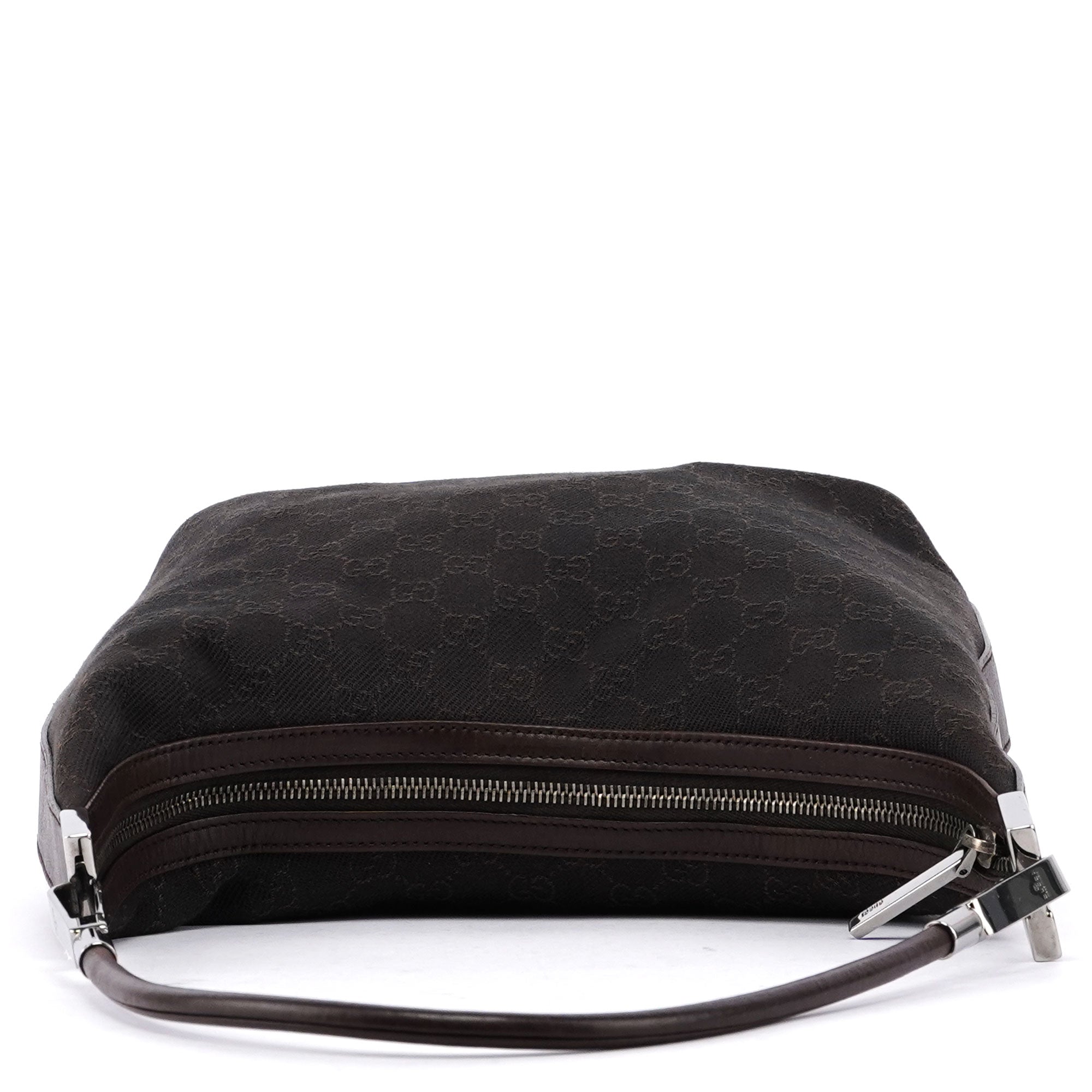 Gucci Hobo Schultertasche aus GG Canvas in Beige und Braun
