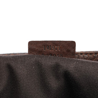 Gucci Brown GG Horsebit Leather Tote Bag