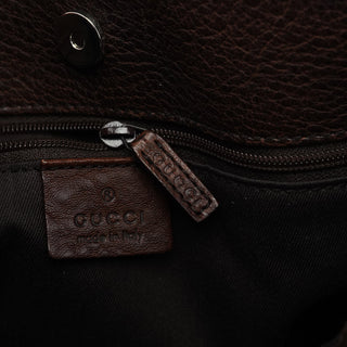 Gucci Brown GG Horsebit Leather Tote Bag
