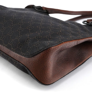 Gucci Brown GG Horsebit Leather Tote Bag