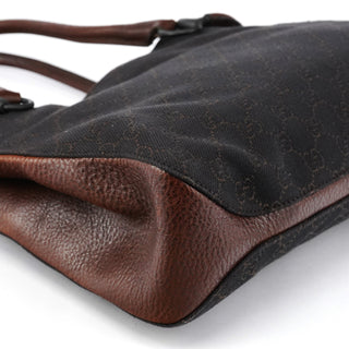 Gucci Brown GG Horsebit Leather Tote Bag