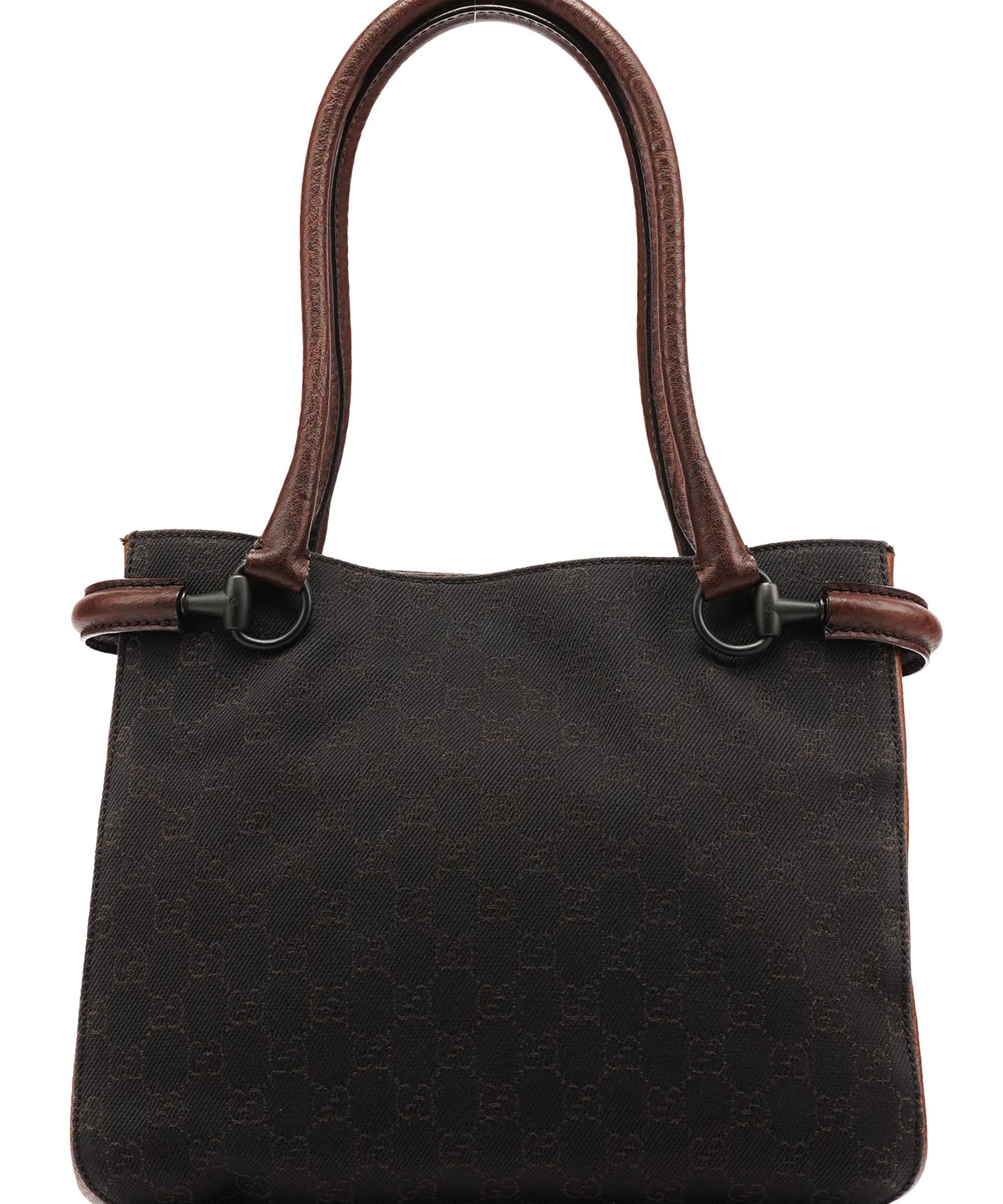 Gucci Brown GG Horsebit Leather Tote Bag