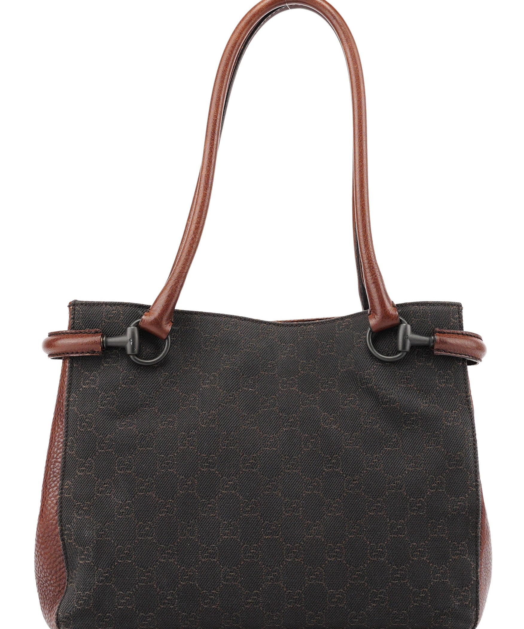 Gucci Brown GG Horsebit Tote Bag