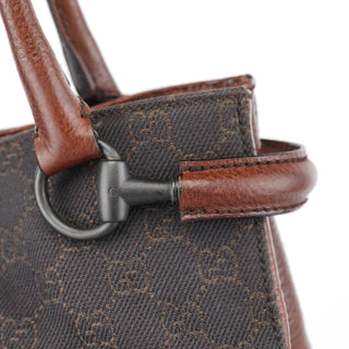 Gucci Brown GG Horsebit Tote Bag