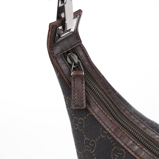 Gucci Brown GG Leather Hobo Shoulder Bag