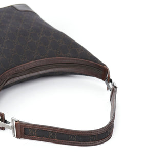 Gucci Brown GG Leather Hobo Shoulder Bag