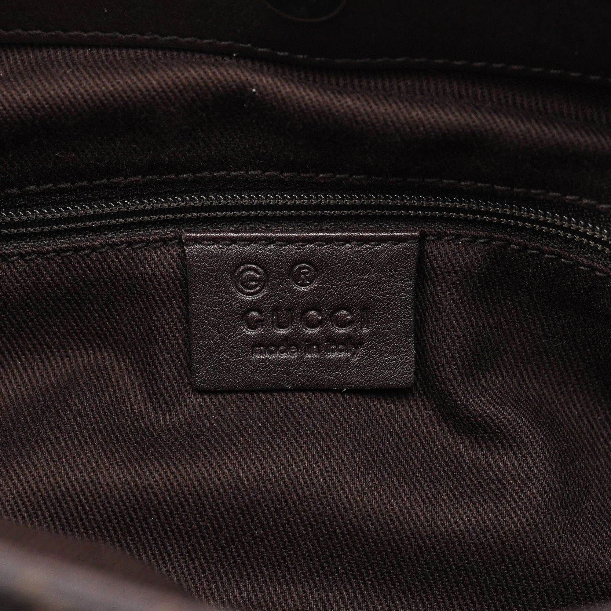 Gucci Brown GG Leather Shoulder Bag