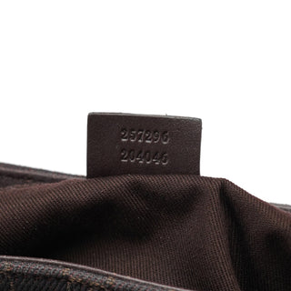 Gucci Brown GG Leather Shoulder Bag