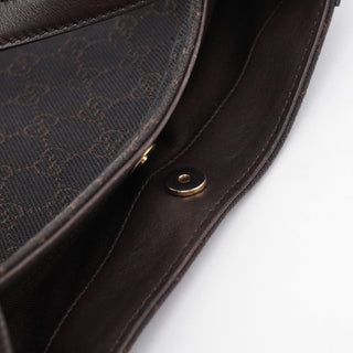 Gucci Brown GG Leather Shoulder Bag