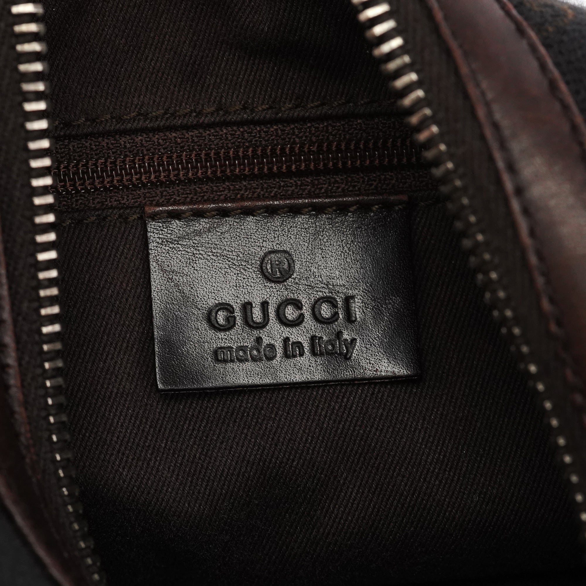 Gucci Borsa a spalla GG in pelle marrone
