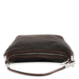 Gucci Borsa a spalla GG in pelle marrone