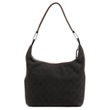 Gucci Borsa a spalla GG in pelle marrone