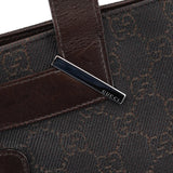 Gucci Brown GG Leather Tote Bag
