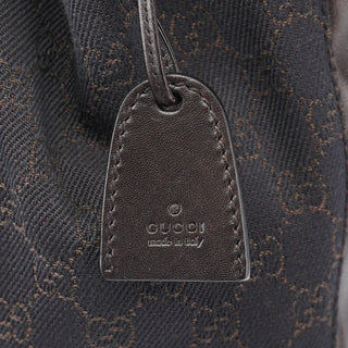Gucci Brown GG Leather Tote Bag