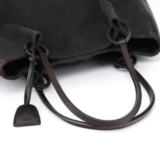 Gucci Brown GG Leather Tote Bag