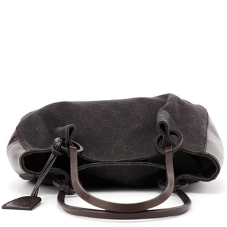 Gucci Brown GG Leather Tote Bag