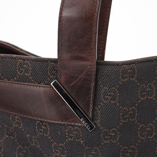 Gucci Brown GG Leather Tote Bag