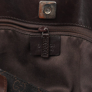Gucci Brown GG Leather Tote Bag