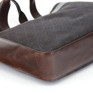 Gucci Brown GG Leather Tote Bag