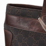 Gucci Brown GG Leather Tote Bag