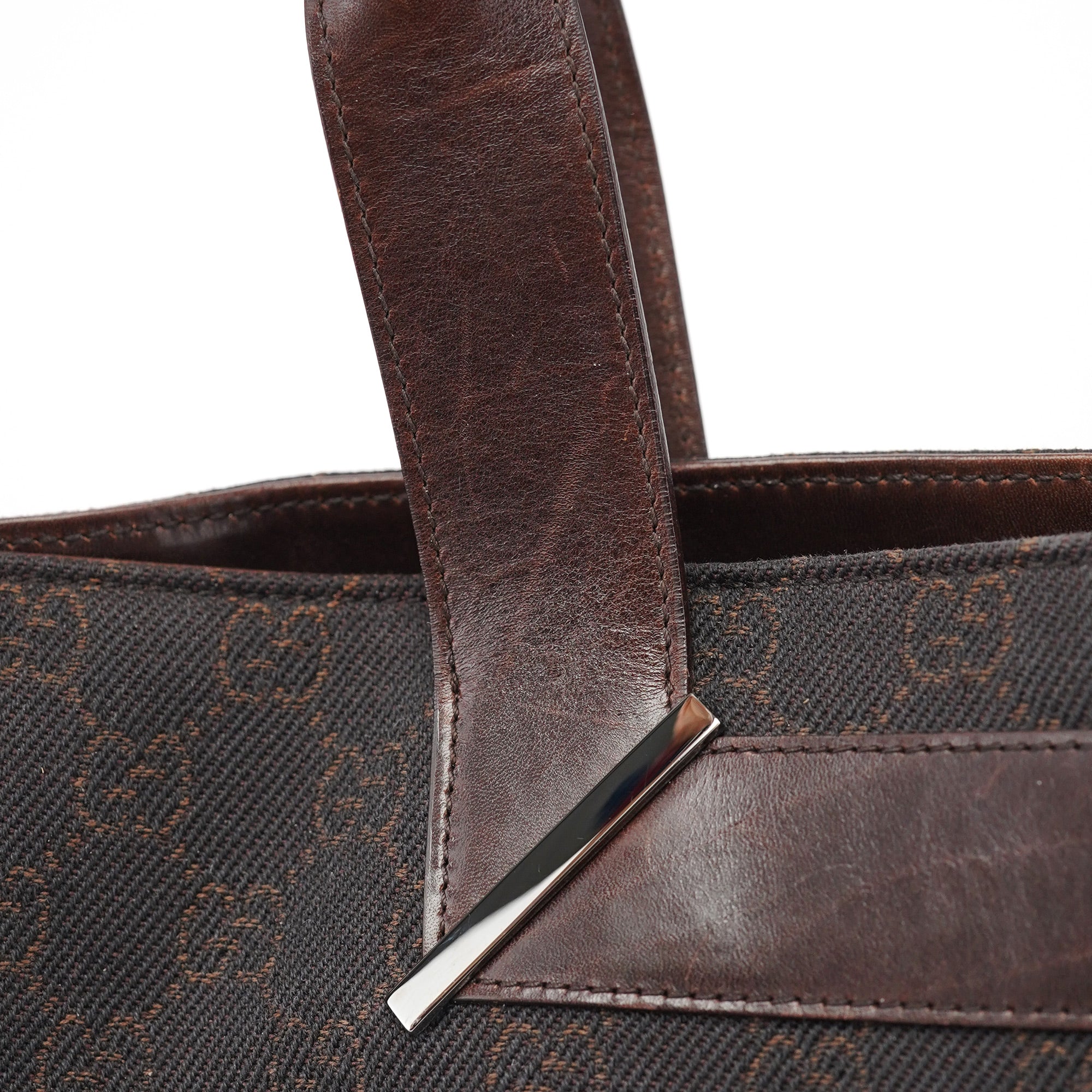 Gucci Brown GG Leather Tote Bag