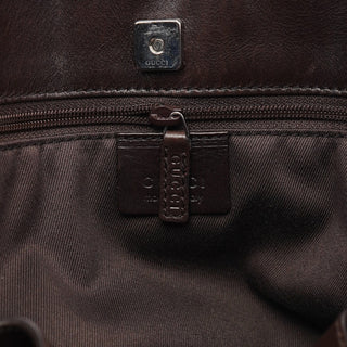 Gucci Brown GG Leather Tote Bag