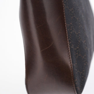 Gucci Brown GG Leather Tote Bag