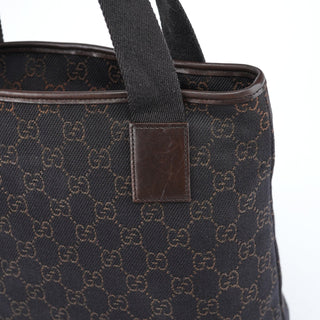 Gucci Brown GG Leather Tote Bag