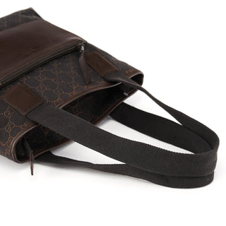 Gucci Brown GG Leather Tote Bag