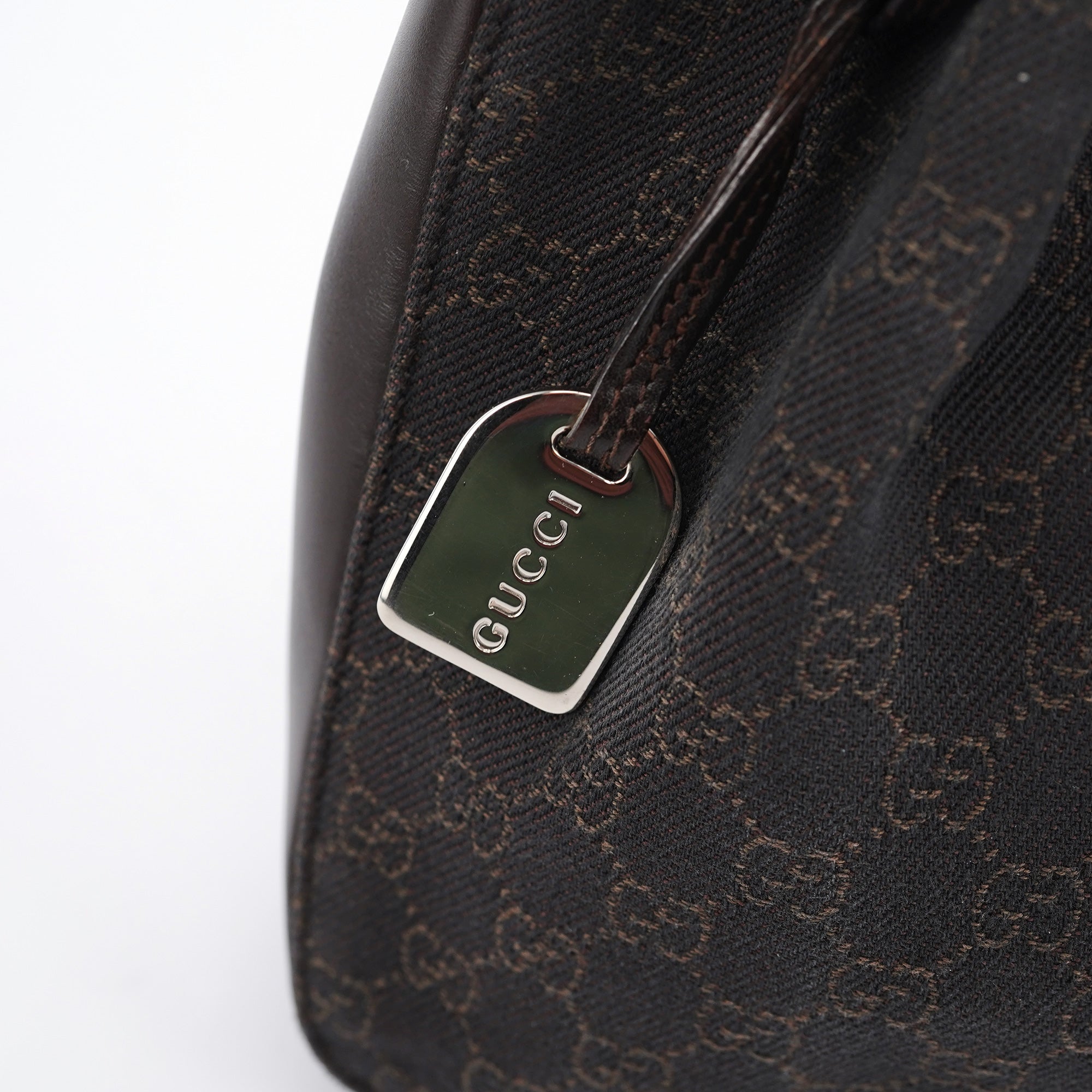 Gucci Sac cabas en toile GG et cuir marron