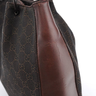 Gucci Brown GG Leather Tote Bag