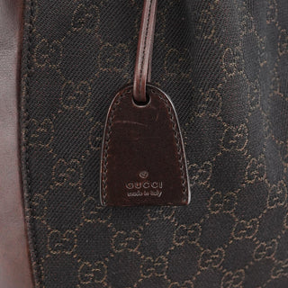 Gucci Brown GG Leather Tote Bag