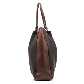 Gucci Brown GG Leather Tote Bag