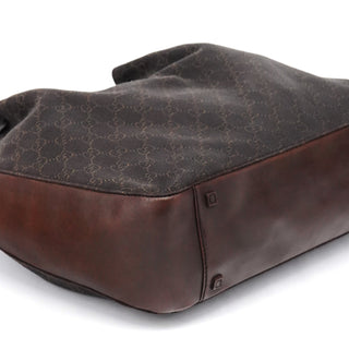 Gucci Brown GG Leather Tote Bag