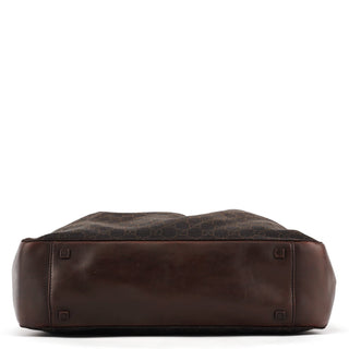 Gucci Brown GG Leather Tote Bag