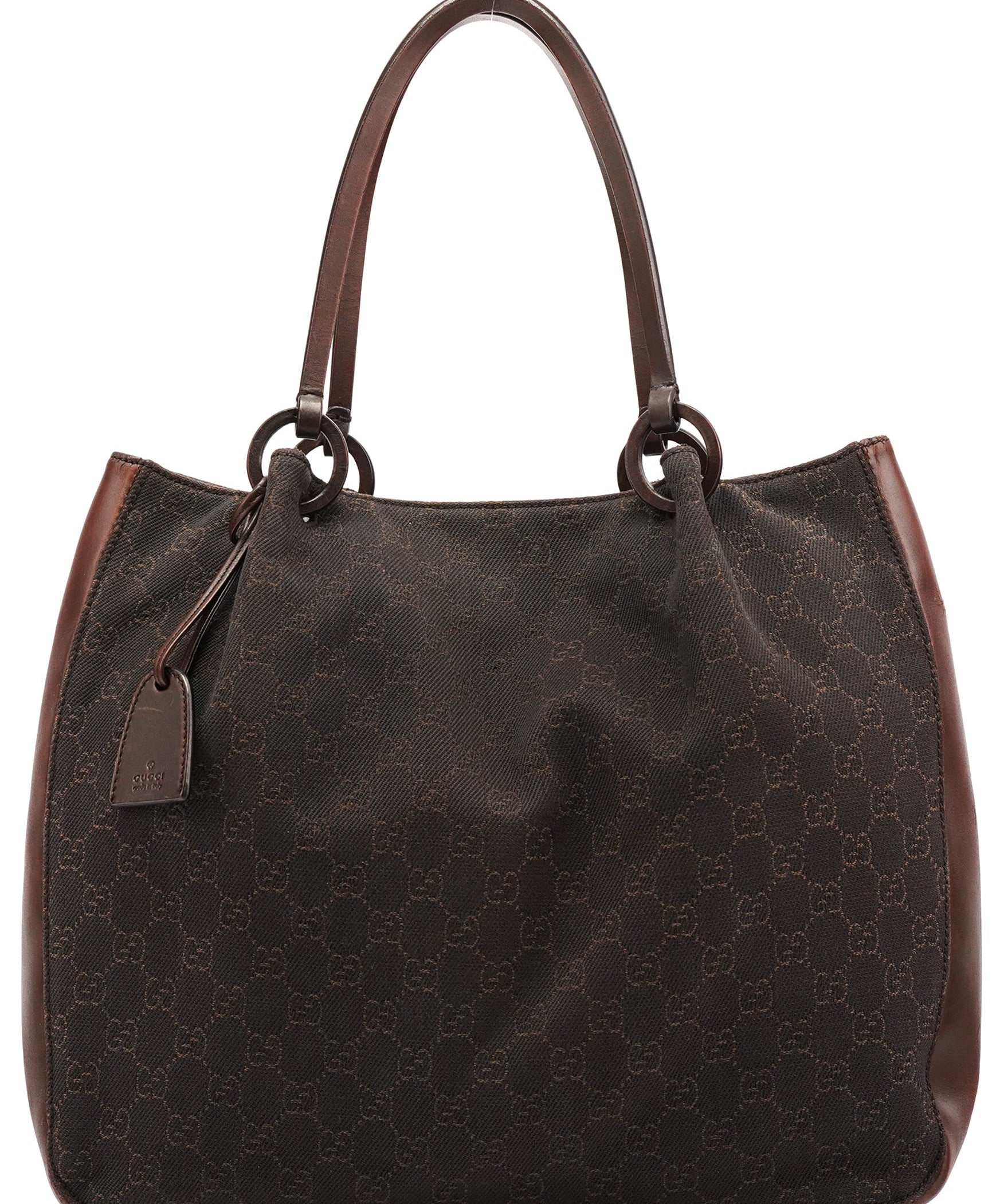 Gucci Shopper van bruin GG-canvas met details in leer