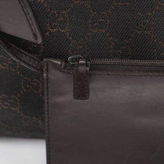 Gucci Brown GG Leather Tote Bag