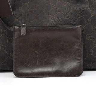 Gucci Brown GG Leather Tote Bag