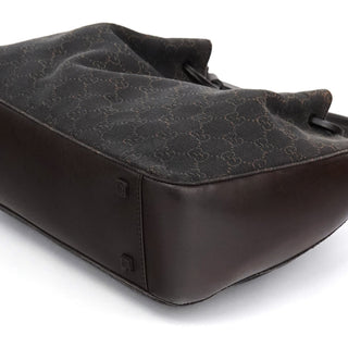 Gucci Brown GG Leather Tote Bag
