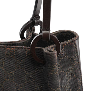 Gucci Brown GG Leather Tote Bag
