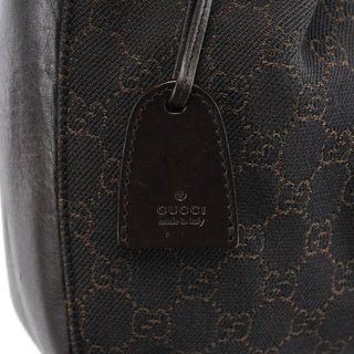 Gucci Brown GG Leather Tote Bag