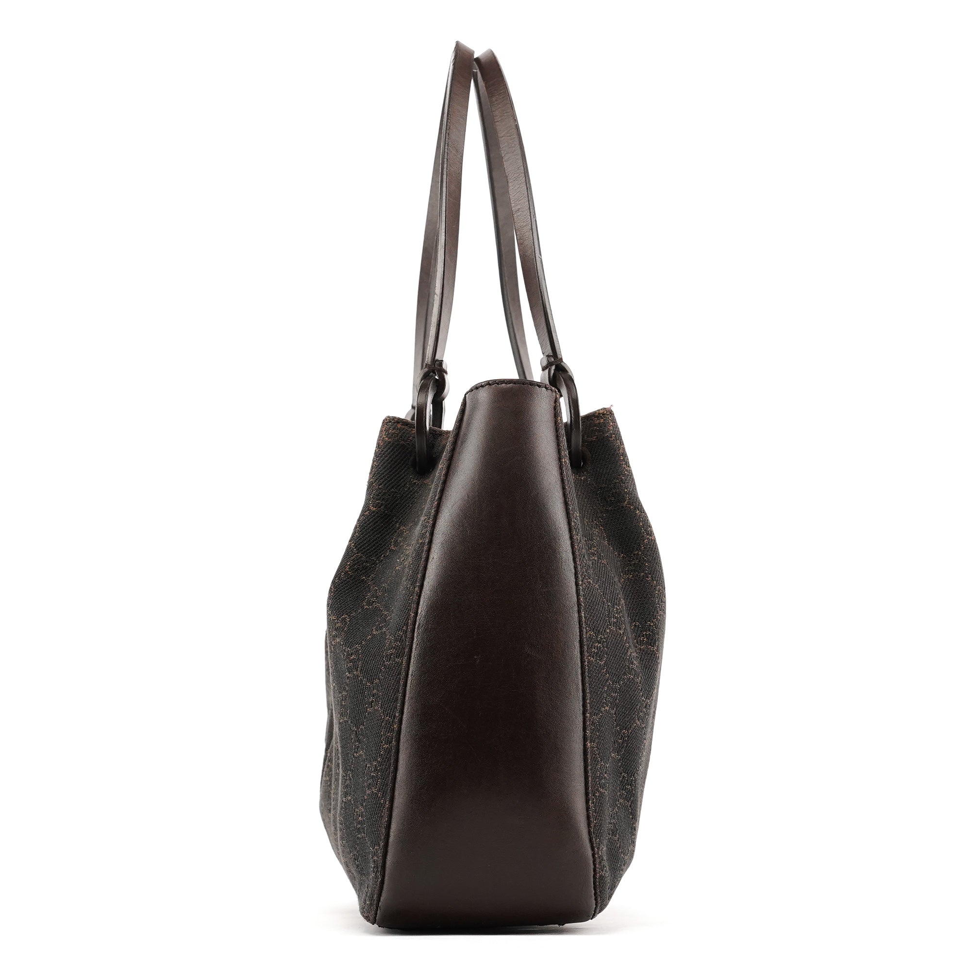 Gucci Brown GG Leather Tote Bag