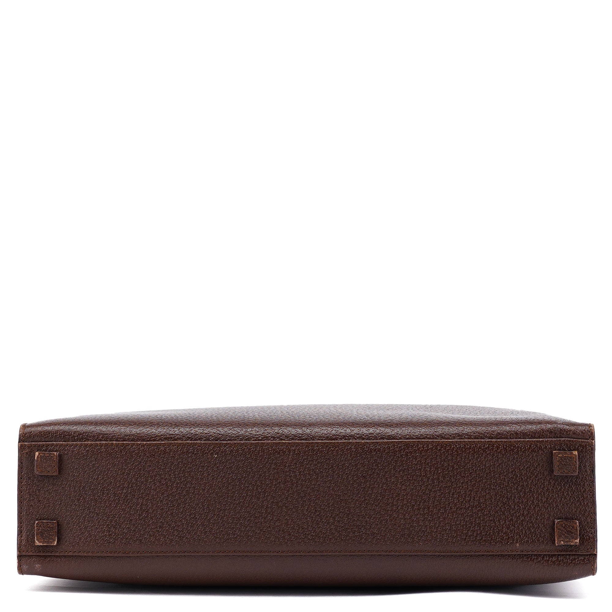 Gucci Sac cabas deux portés Bamboo en cuir marron