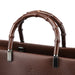 Gucci Brown Leather Bamboo 2-Way Tote Bag