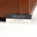 gucci Brown Leather Bamboo Handbag