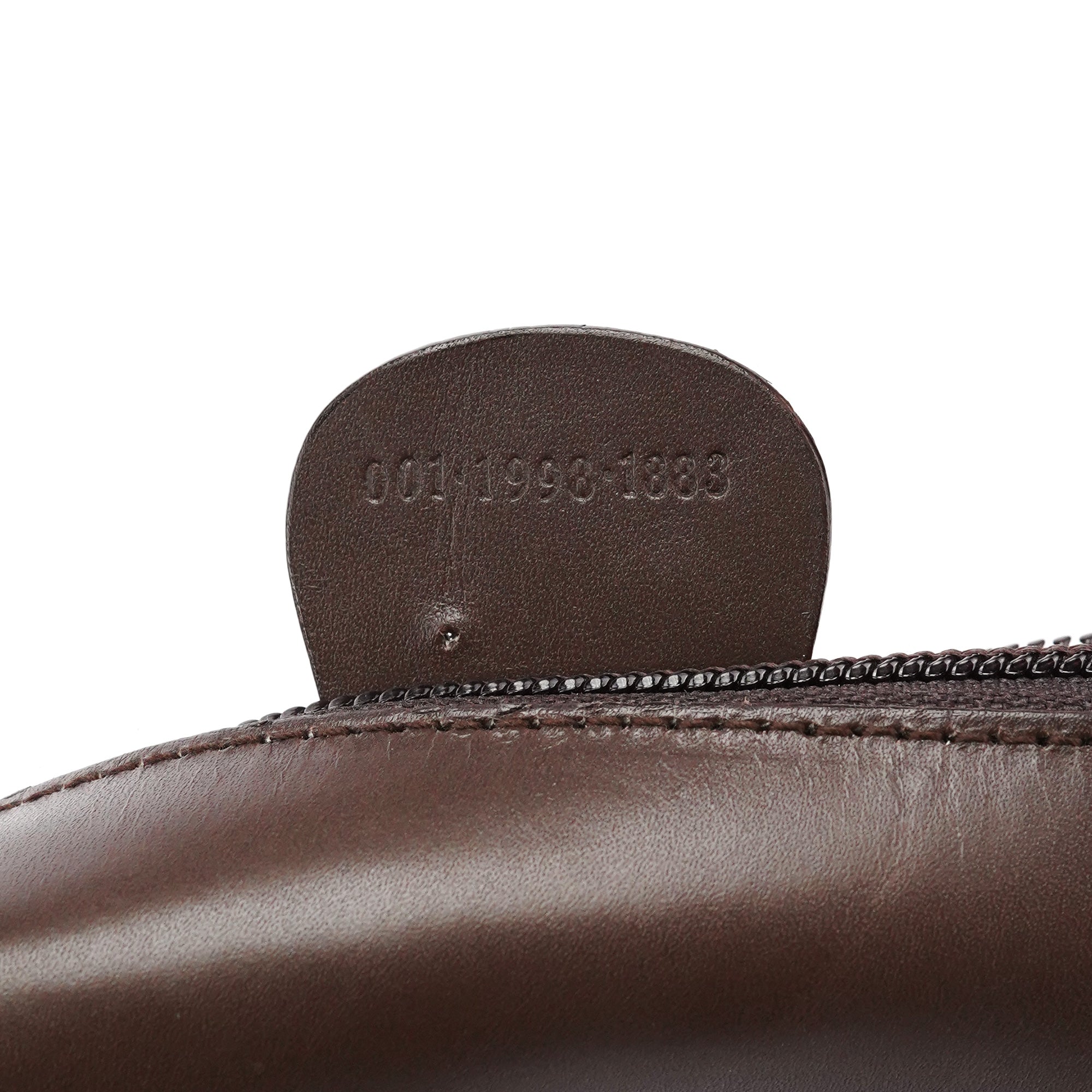 Gucci Sac porté épaule Bamboo en cuir marron