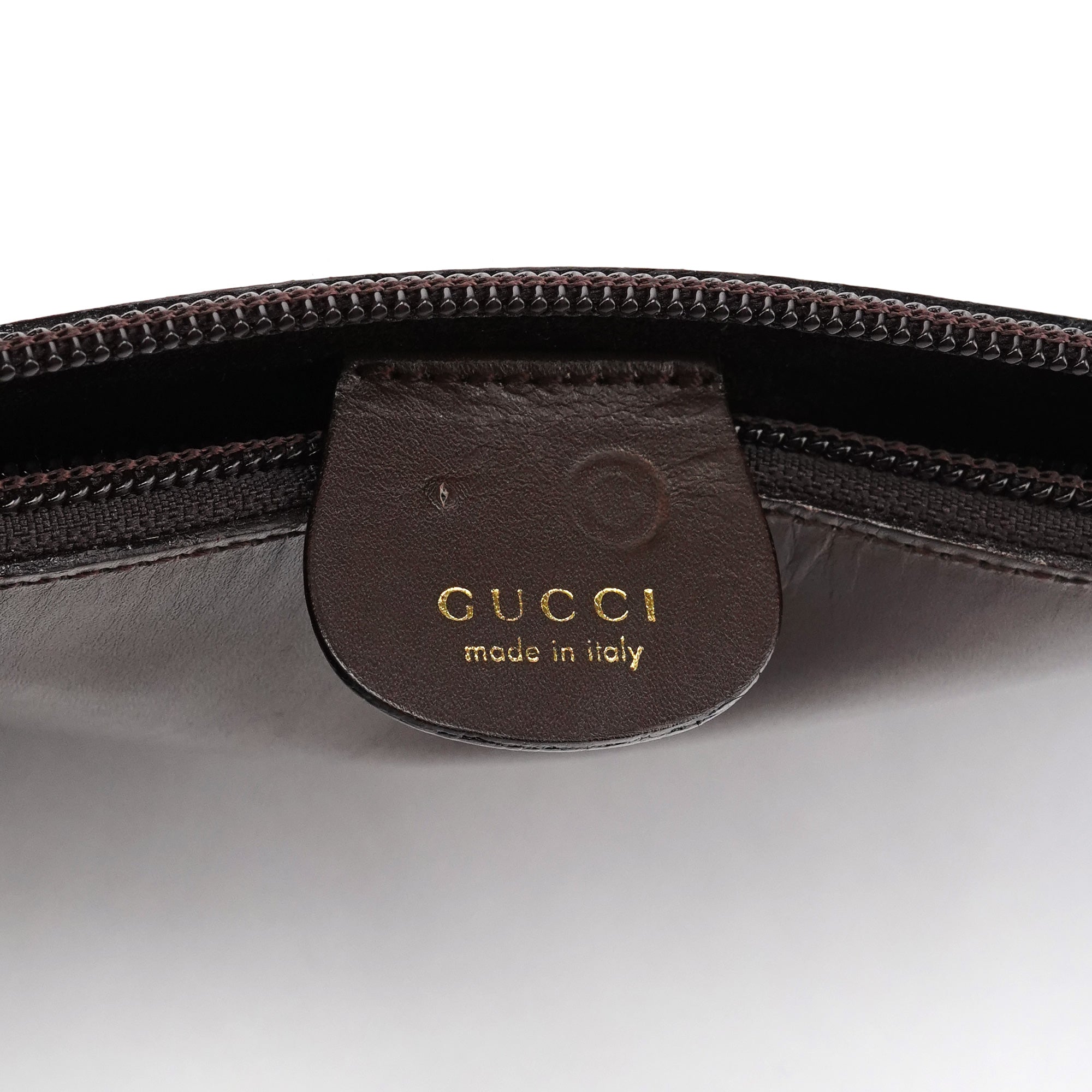 Gucci Sac porté épaule Bamboo en cuir marron